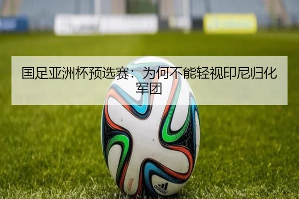 国足亚洲杯预选赛：为何不能轻视印尼归化军团